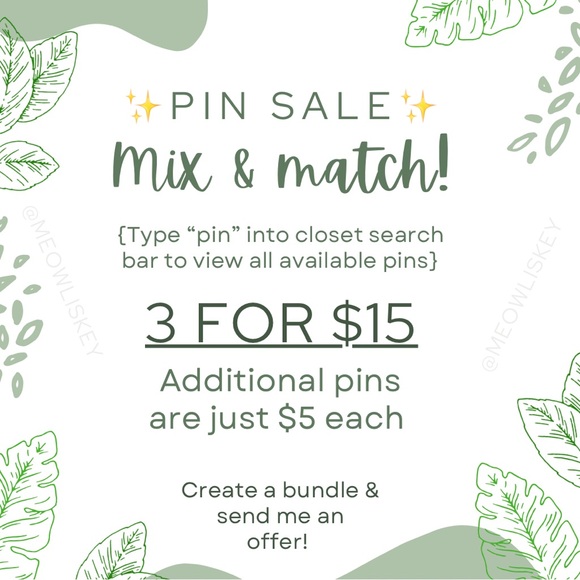 (3/$15) Stay Pawsitive Enamel Pin - Picture 4 of 4